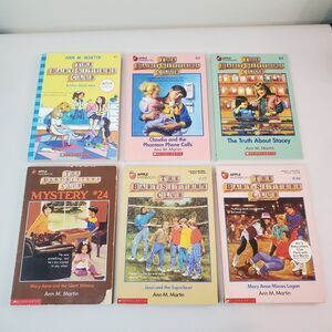 The Babysitters Club Lot Of 6 Books Mixed Editions / Series : 1-3, 27, 46, Mys24